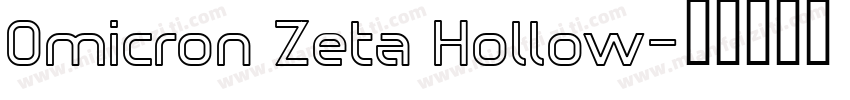 Omicron Zeta Hollow字体转换